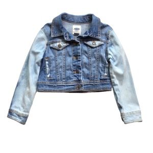Old Navy Jean Jacket Custom Hand Bleach Dyed XS 5